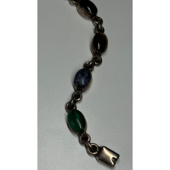 925 STERLING SILVER AGATE BRACELET