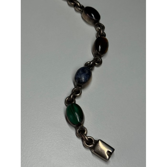 925 STERLING SILVER AGATE BRACELET