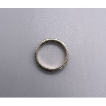 925 Sterling Silver & Marcasite Band Ring Size 6