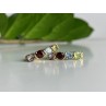 925 Sterling Silver Gold Plated Multi Gemstones Earrings