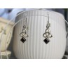925 Sterling Silver Garnet Earrings