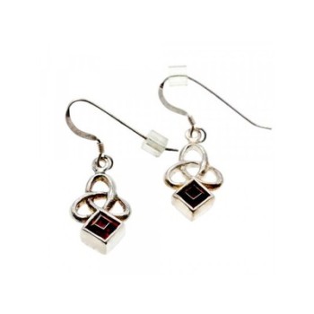 925 Sterling Silver Garnet Earrings