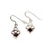 925 Sterling Silver Garnet Earrings