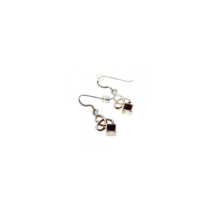 925 Sterling Silver Garnet Earrings