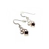 925 Sterling Silver Garnet Earrings