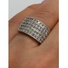 14K WHITE GOLD  DIAMONDS RING SIZE 5.5