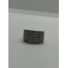 14K WHITE GOLD  DIAMONDS RING SIZE 5.5
