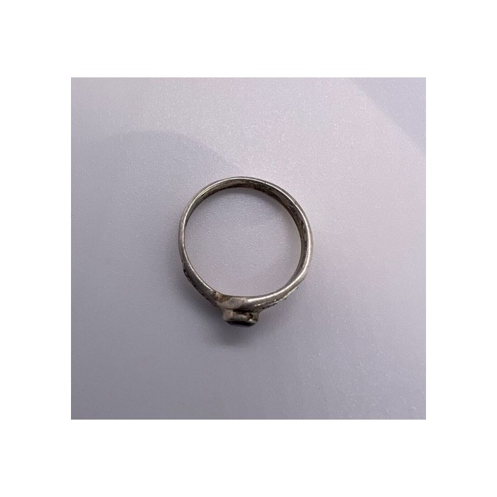 925 Sterling Silver Amethyst & Marcasite Ring Size 5.5