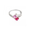 925 Sterling Silver Ruby, Morganite & Quartz 