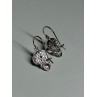 925 Sterling Silver Moon Stone Earrings Length 22 Mm