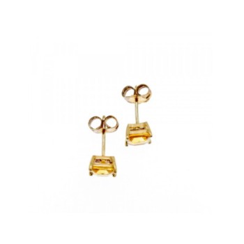 10K YELLOW GOLD HELIODOR EARRINGS & PENDANT