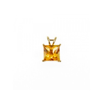 10K YELLOW GOLD HELIODOR EARRINGS & PENDANT