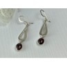 925 Sterling Silver Garnet Pyrope Earrings