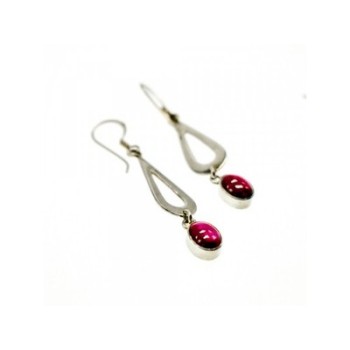 925 Sterling Silver Garnet Pyrope Earrings