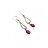 925 Sterling Silver Garnet Pyrope Earrings