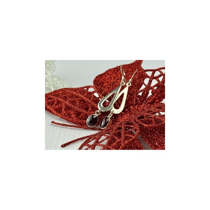 925 Sterling Silver Garnet Pyrope Earrings