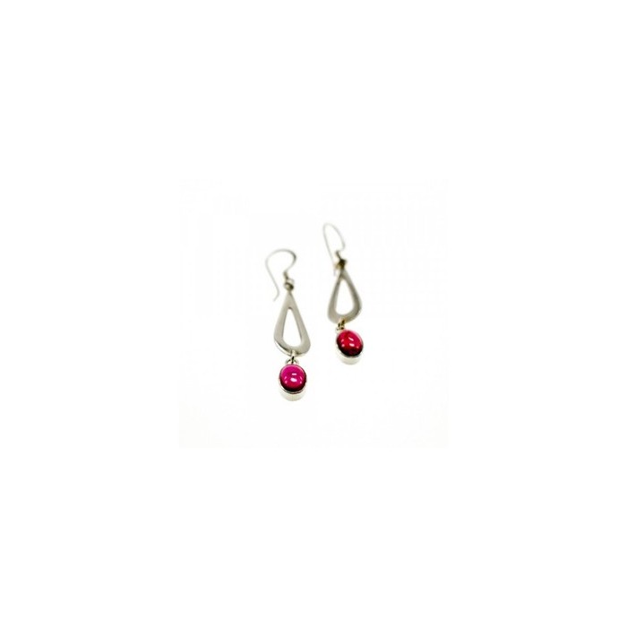 925 Sterling Silver Garnet Pyrope Earrings