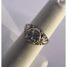 925 Sterling Silver & CZ Kbn Ring Size 4.5