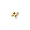 14K YELLOW GOLD WHITE OPAL EARRINGS