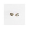 14K YELLOW GOLD WHITE OPAL EARRINGS