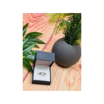 925 Sterling Silver Blue Spinel Classic Ring Size 8