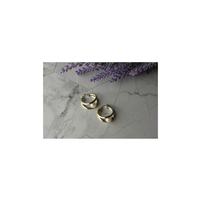 925 Sterling Silver Pearls Earrings Italy