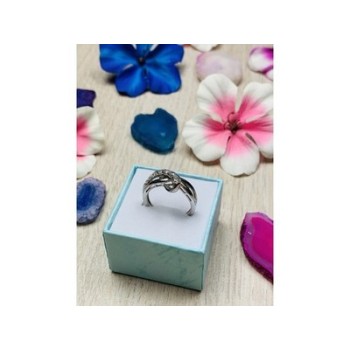 925 Sterling Silver White Topaz Ring Size 6.5