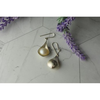 925 Sterling Silver Pearls Earrings Italy