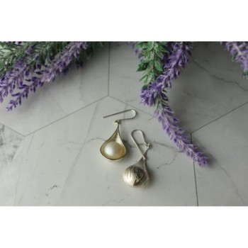 925 Sterling Silver Pearls Earrings Italy