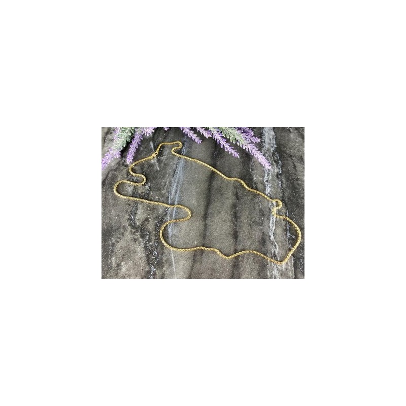 925 Sterling Silver Gold Plated Chain Milor Italy 30.3 In