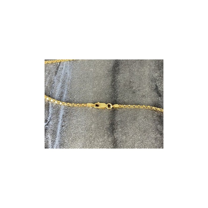 925 Sterling Silver Gold Plated Chain Milor Italy 30.3 In