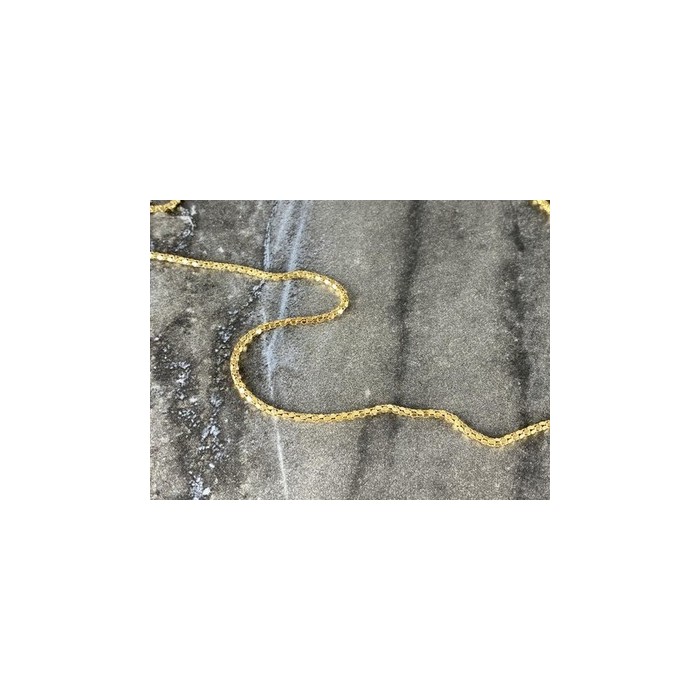 925 Sterling Silver Gold Plated Chain Milor Italy 30.3 In