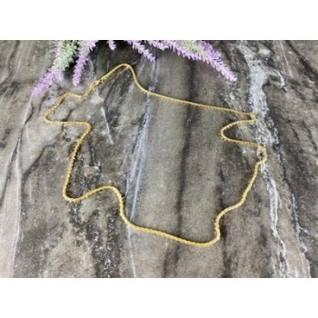 925 Sterling Silver Gold Plated Chain Milor Italy 30.3 In