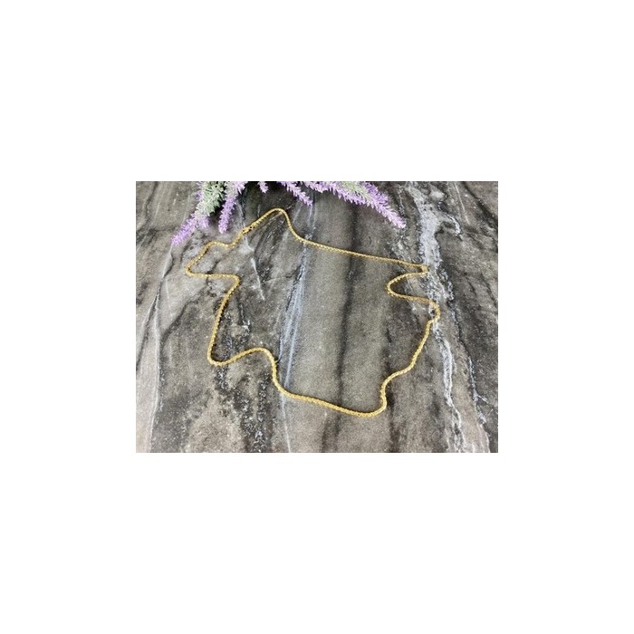 925 Sterling Silver Gold Plated Chain Milor Italy 30.3 In