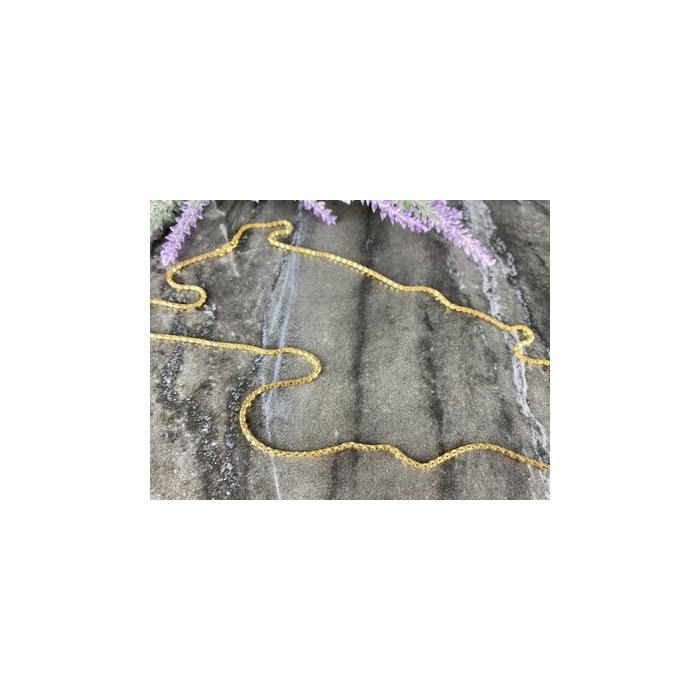 925 Sterling Silver Gold Plated Chain Milor Italy 30.3 In