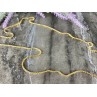 925 Sterling Silver Gold Plated Chain Milor Italy 30.3 In