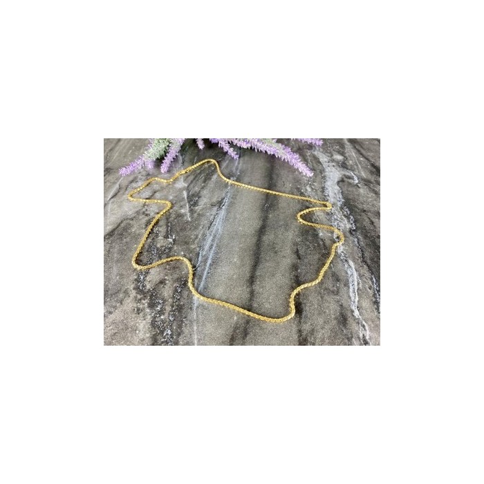 925 Sterling Silver Gold Plated Chain Milor Italy 30.3 In