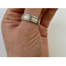 925 Sterling Silver Spinner Men's Ring Size 12