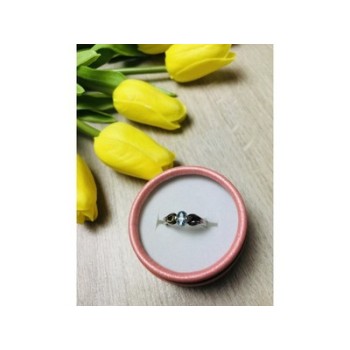 925 Sterling Silver Blue Spinel Ring Size 7