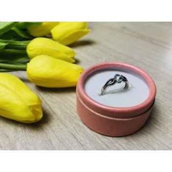 925 Sterling Silver Blue Spinel Ring Size 7