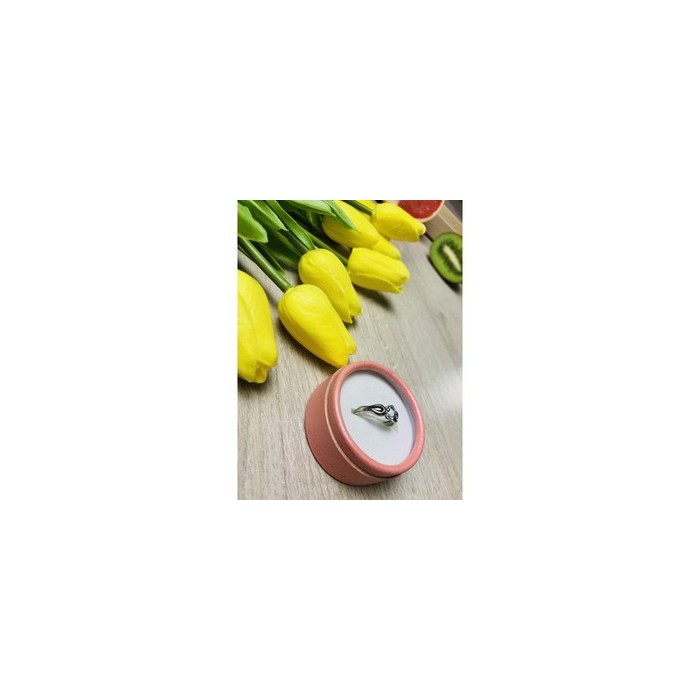 925 Sterling Silver Blue Spinel Ring Size 7