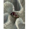 925 Sterling Silver Spinel Heart Ring Size 5