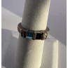 925 Sterling Silver Topaz & Tourmaline Ring Size 5.5