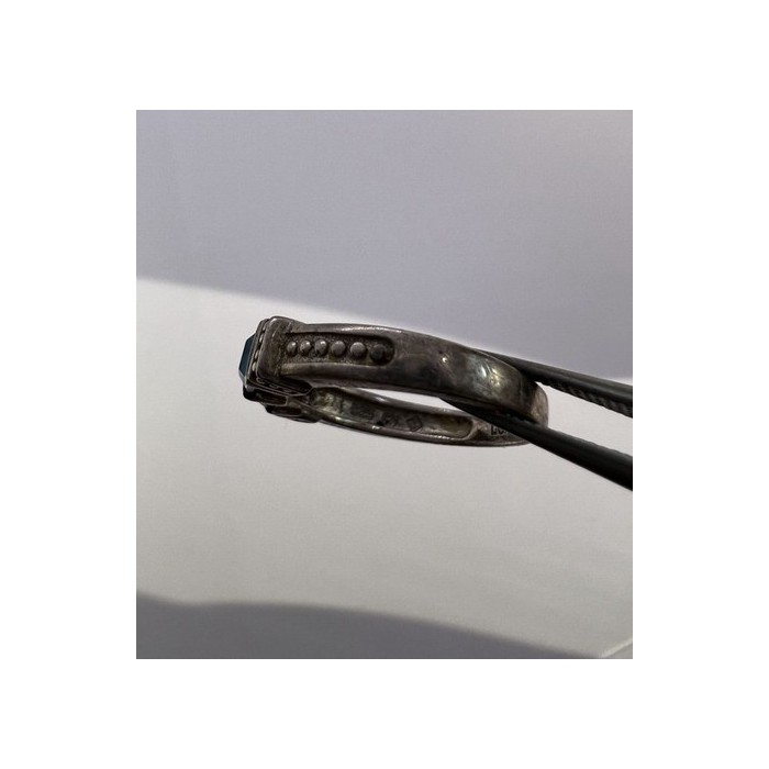 925 Sterling Silver Topaz & Tourmaline Ring Size 5.5