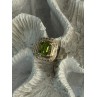 925 Sterling Silver Peridot Ring Size 6