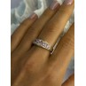 925 Sterling Silver Pink CZ Ring Size 9