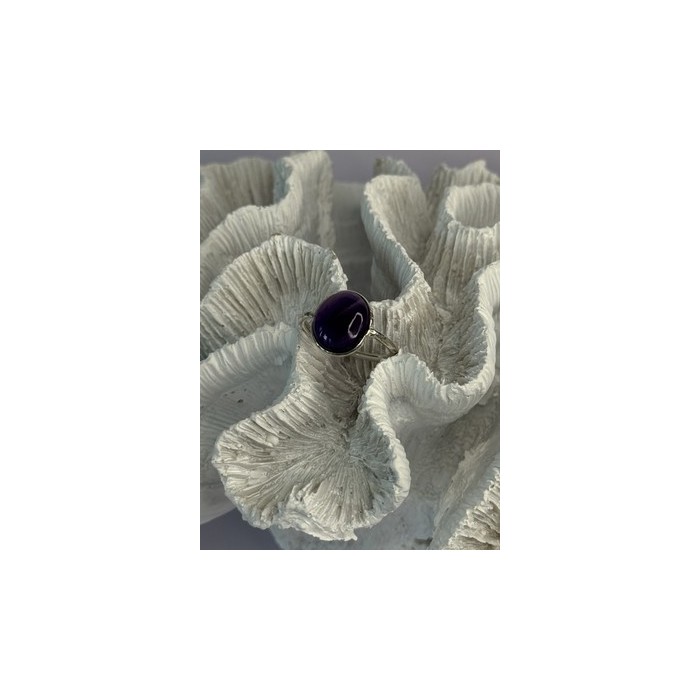 Vintage 925 Sterling Silver Amethyst Ring Size 7