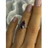 Kabana 925 Sterling Silver Amethyst Ring Size 5