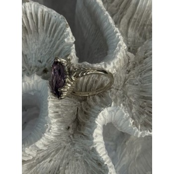 Kabana 925 Sterling Silver Amethyst Ring Size 5