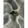 Classy 925 Sterling Silver Emerald Ring Size 7